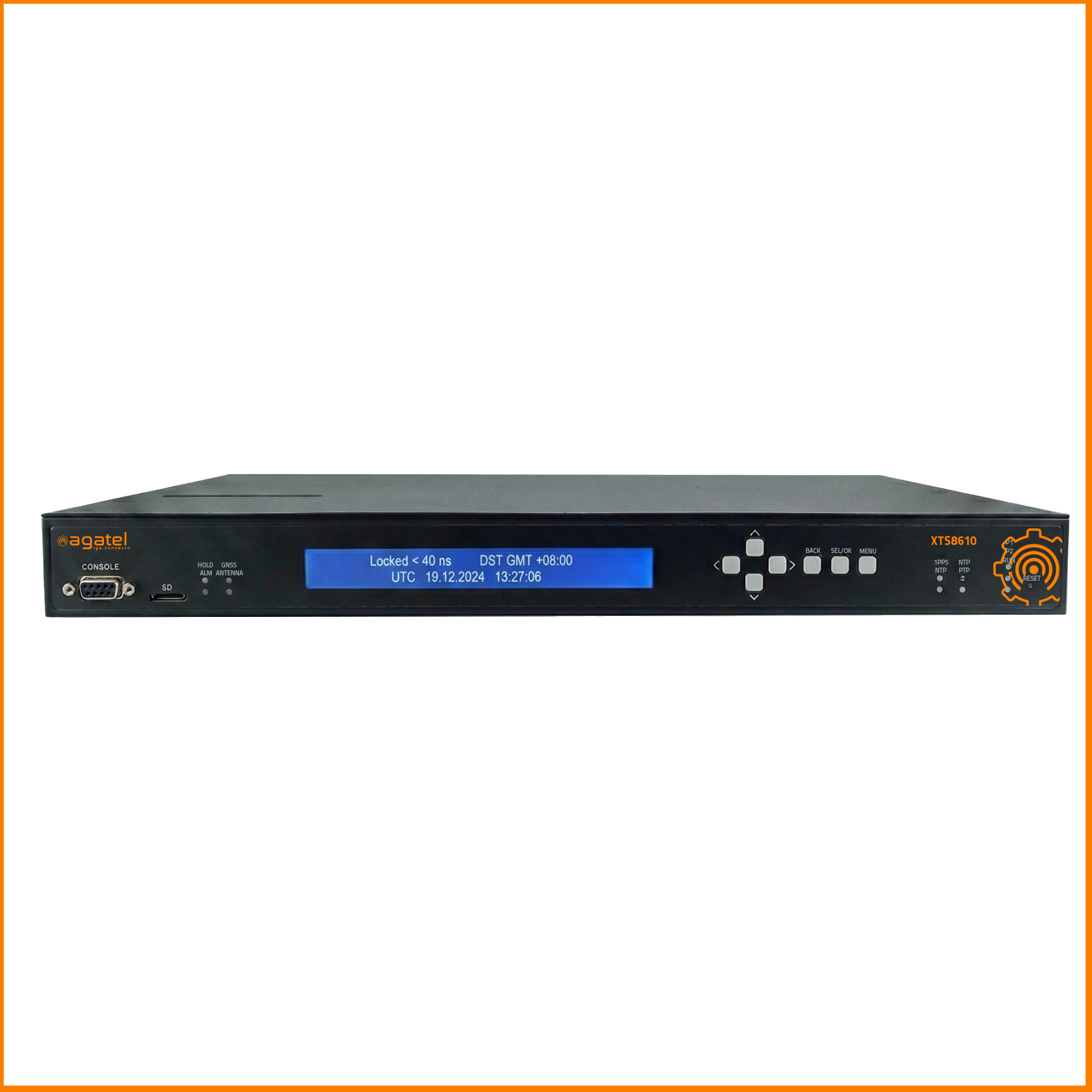 <strong>XTS8610 Series</strong> <br> Advanced Sync Pro IEC61850-3 Industrial NTP/PTP Server Grandmaster Clock